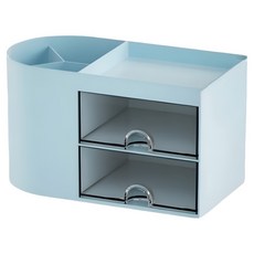 Dream It 桌面收納架 辦公用品整理盒 筆筒, 藍色, 1個