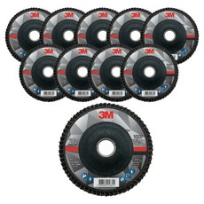 쓰리엠 큐비트론2 플랩 디스크 그라인더용 날개 페파 40방 100mm, 10개