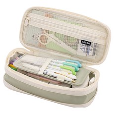 ANGOO Artjoy 大容量可擴展鉛筆盒, 1個, 綠色