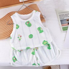 조이멀티 엠케이 아동용 냉감 통기성 꿀잠나시 자가드 캐릭터 아이스쿨 실내복 상하의 세트