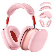 Second Best 素色 AirPods Max 保護殼 6件組, 1套, 單一商品, 粉紅色