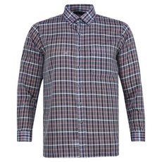 FERRA US 男士時尚格紋羊毛夏季襯衫 GCTM5AJ2505