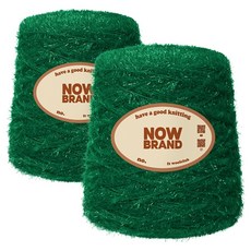 WoolClub Now Brand 大容量高級菜瓜布線 600g, 2個, 4 深綠色