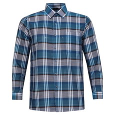 FERRA US 男士時尚格紋羊毛夏季襯衫 GCTM5AJ2505