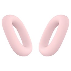 세컨드베스트 솔리드 에어팟맥스커버, 핑크이어캡, 2개