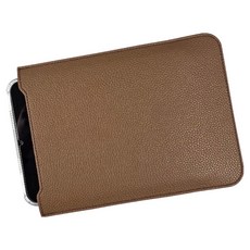 BOHO 텍스처드 가죽케이스, 브라운, 1개 브라운, 1개