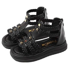 Lulushu 女童用維也納羅馬涼鞋 BY105