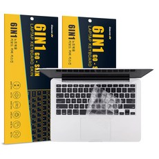 고부기 맥북 TPU 키보드 스킨 커버 맥북프로 2021 / 2023 M2 16 A2780, 투명, 2개