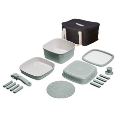 Lacena Diena IH 多功能把手鍋具, 1套, 薄荷綠, 9件組