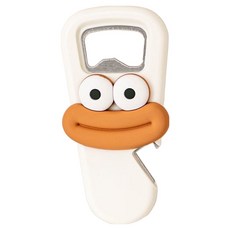 大嘴巴角色多用途開瓶器 1號, 白色, 1個