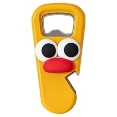 大嘴巴角色多用途開瓶器 4號, 黃色, 1個