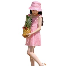 YouIt 女童花卉市集連身比基尼 + 帽子兩件組