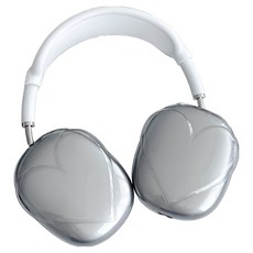 Allode 亮面愛心 AirPods Max 保護殼組, NO.02 亮黑色, 單一商品