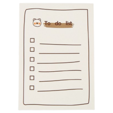 Star Store 可愛水果熊留言菜單便利貼 設計13 50頁, 1個