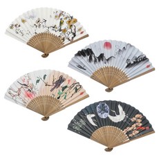 misoro 3000竹子折扇 2380, 4個, 白色、藍色、米色、海軍藍