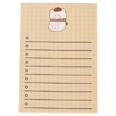 Star Store 可愛水果熊留言菜單便利貼 設計14 50頁, 1個