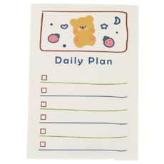 STAR商店 可愛水果熊留言菜單便利貼 設計15 50頁, 1個