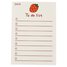 Star Store 可愛水果熊留言菜單便利貼 設計1 50張, 1個