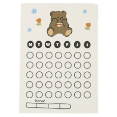 Star Store 可愛水果熊留言菜單便利貼 設計12 50頁, 1個