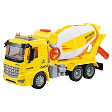 리얼 중장비 1:16 레미콘 믹서 트럭, 혼합색상, 1개
