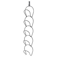 JJOISO 整潔收納 帽子保管 掛鉤 掛架 支架, 1套, 黑色