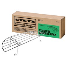 Stetz 不鏽鋼折疊式溫熱架 BBQ 露營用, 銀色, 1個