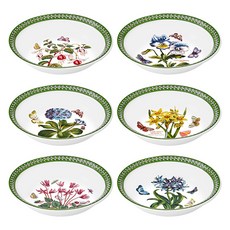 PORTmeIRION 波特玫琳恩 Botanic Garden 蝕刻新款碗6件組 直徑 17.5cm x 高 3.5cm, 1套, 混合色