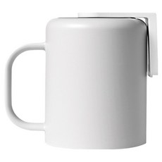 hillo 이지 무타공 꺼꾸리 자석 손잡이 양치컵, 그레이, 1개