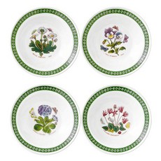 PORTmeIRION 波特玫琳恩 植物園蝕刻燕麥碗4件組, 1套, 隨機出貨