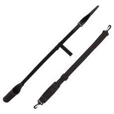 Zlenak 高彈性路亞竿套 肩背竿帶 收納袋, 黑色