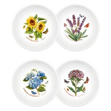 PORTmeIRION 波特玫琳恩 植物園蝕刻飯碗4件組, 1套, 隨機出貨