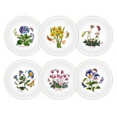 PORTmeIRION 波特玫琳恩 Botanic Garden蝕刻沙拉碗 6件組 直徑17.5cm*H 9cm, 1套, 混合色