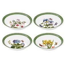 PORTmeIRION 波特玫琳恩 植物園蝕刻新款碗 4入組 直徑 17.5cm x H 3.5cm, 1套, 隨機出貨