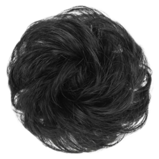 Nalli Sisters 假髮片 自然低髮髻接髮, 自然黑 波浪, 1個