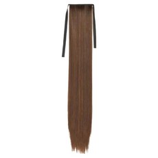 Nanli Sisters 髮片 綁帶式直髮馬尾接髮 40cm, 淺棕色, 1個