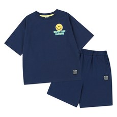 젤리스푼 아동용 모던 스마일 루즈핏 반팔 상의 + 하의 세트