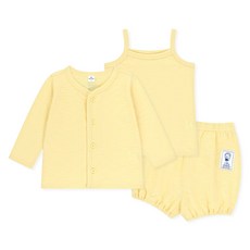 MilkBaby 아동용 보들보들 시원 가디건 + 민소매 + 팬츠 세트