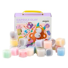 호안미로 아동용 울트라라이트 캡슐 클레이 색상보충 24종 세트, 혼합색상, 4g, 1세트