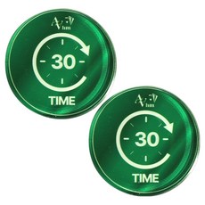 AAHM 아크릴 타임칩, 그린, 2개