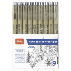 ABM 書法繪圖筆 9件組, 1套, 單一顏色