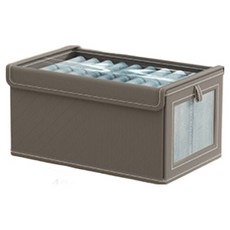 Farm Farm 透明蓋大視窗衣物收納箱, 灰色, 1個