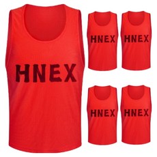 HNEX 足球 五人制足球 隊服背心 5件組