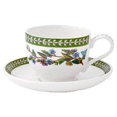 포트메리온 보타닉가든 에칭 커피잔 + 소서 세트, 랜덤발송, 1세트