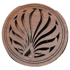 Toppia 夜間吉他演奏防噪音音孔蓋 D 深棕色, 1個