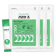 조이펫 고양이 건강한 츄 간식 6p, 가다랑어, 72g, 3개 가다랑어, 72g, 3개