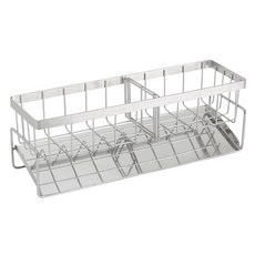 B BLOCK 大型寬版全304不鏽鋼菜瓜布架 30cm, 銀色, 1個