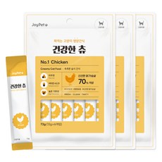 조이펫 고양이 건강한 츄 간식 6p, 닭가슴살, 72g, 3개