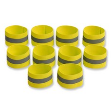 Tiss 自行車夜光帶, 10個, 黃色