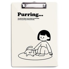 귀여운 디자인 싱글 클립 보드패드 A4, 디자인8, 1개