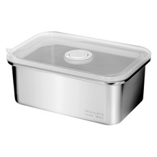 bella cuisine 不鏽鋼長方形密封容器 冷藏冷凍保鮮盒 托盤 1600ml, 1個, 單品